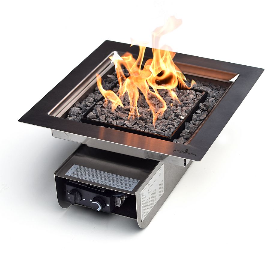 Fire pit insert kit Stainless Steel Flat 39x69 cm Terras & Co