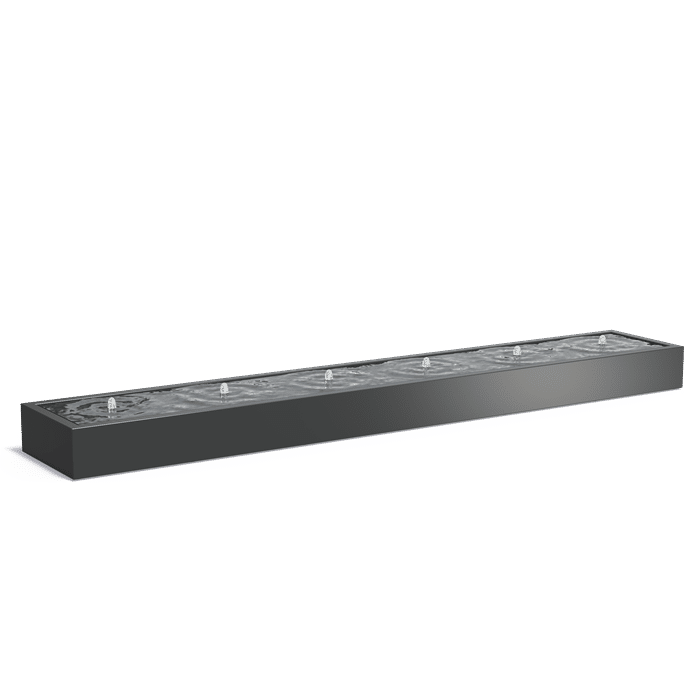 Water Table Aluminum Height 40 cm 600 x 100 cm Terras&Co