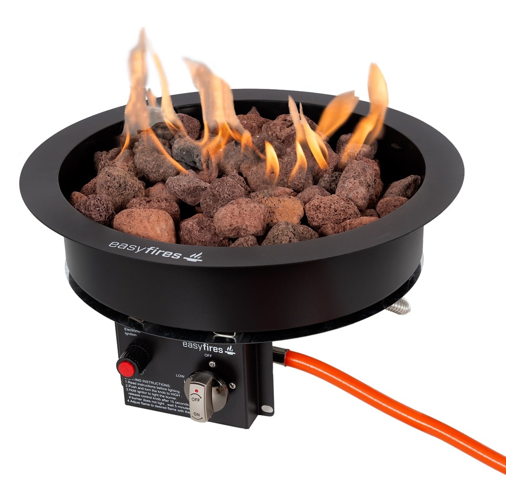 Fire Pit Table Insert Kit Black 40.5 cm Ø Terras & Co