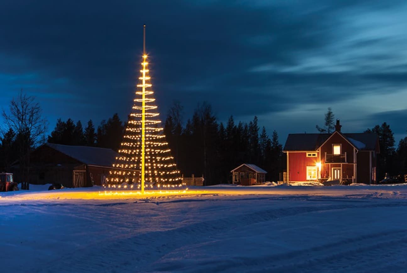 Montejaur LED Flagpole Christmas tree 8 meters Terras&Co