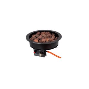 Easyfires inbouwbrander rond zwart 30 cm